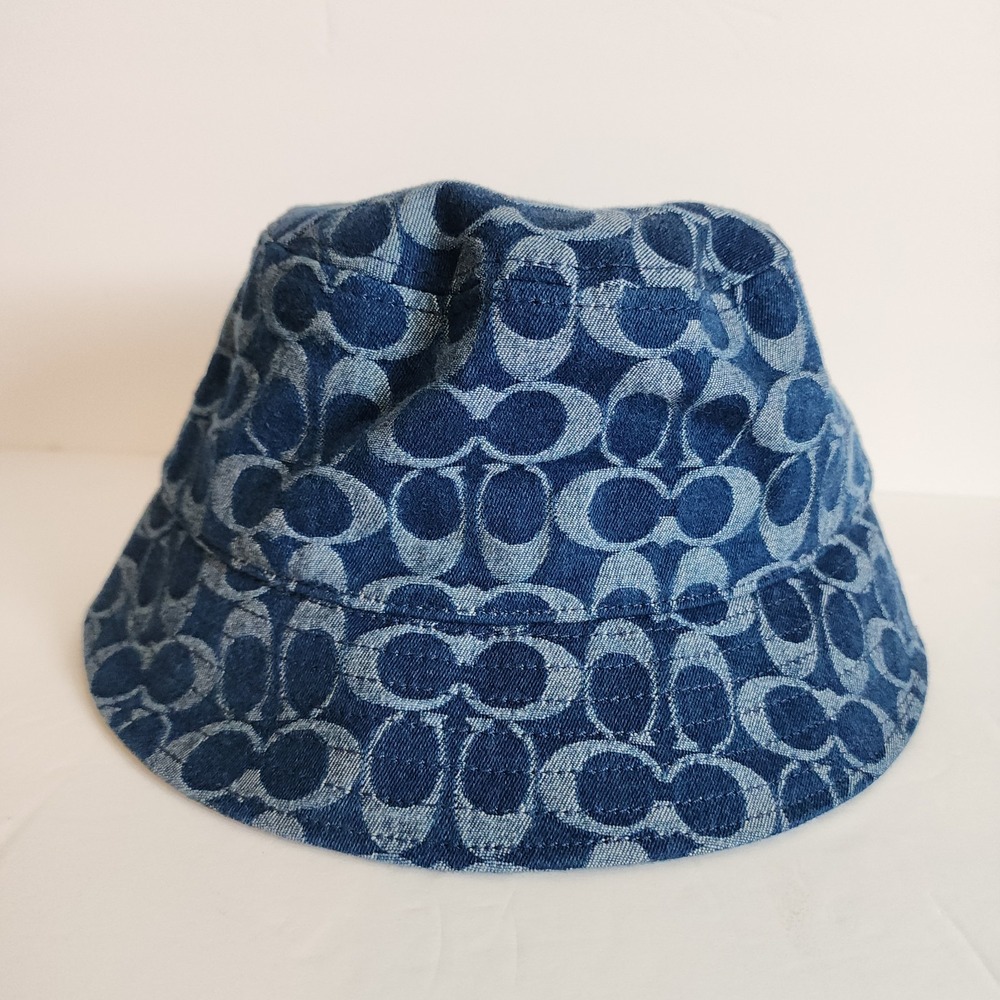 Coach Blue Patterned Bucket Hat - Picture 3 of 7